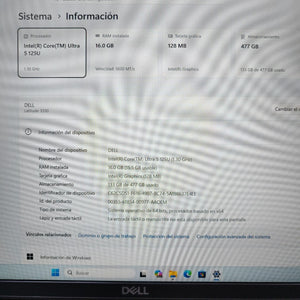 LAPTOP DELL LATITUDE 5550 (2024) 512 GB SSD 16 GB RAM (SEMINUEVO)