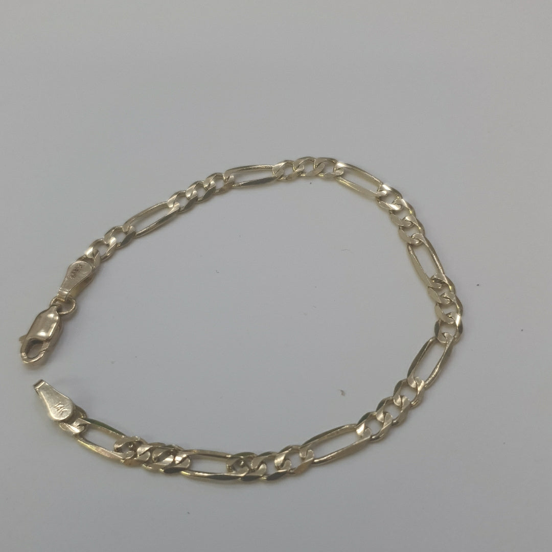 PULSERAS TEJIDO 3X1 ORO 14K 18 CM 4.2 GR (NUEVO)