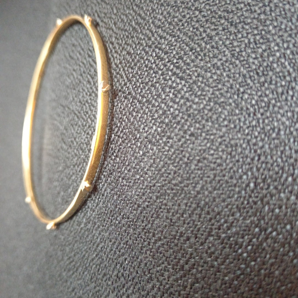 PULSERA RIGIDA ORO COMBINADO 14 K 5.4 GRMS (SEMINUEVO)