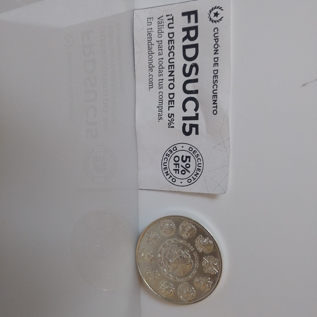MEDALLA CONMEMORATIVA PLATA 31,10 GRMS (SEMINUEVO)