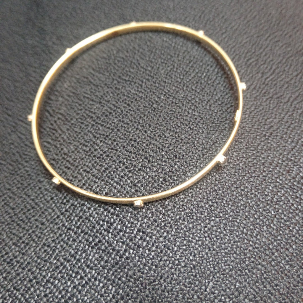 PULSERA RIGIDA ORO COMBINADO 14 K 5.4 GRMS (SEMINUEVO)