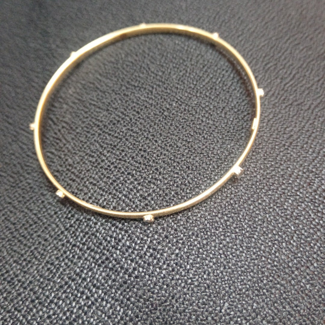 PULSERA RIGIDA ORO COMBINADO 14 K 5.4 GRMS (SEMINUEVO)