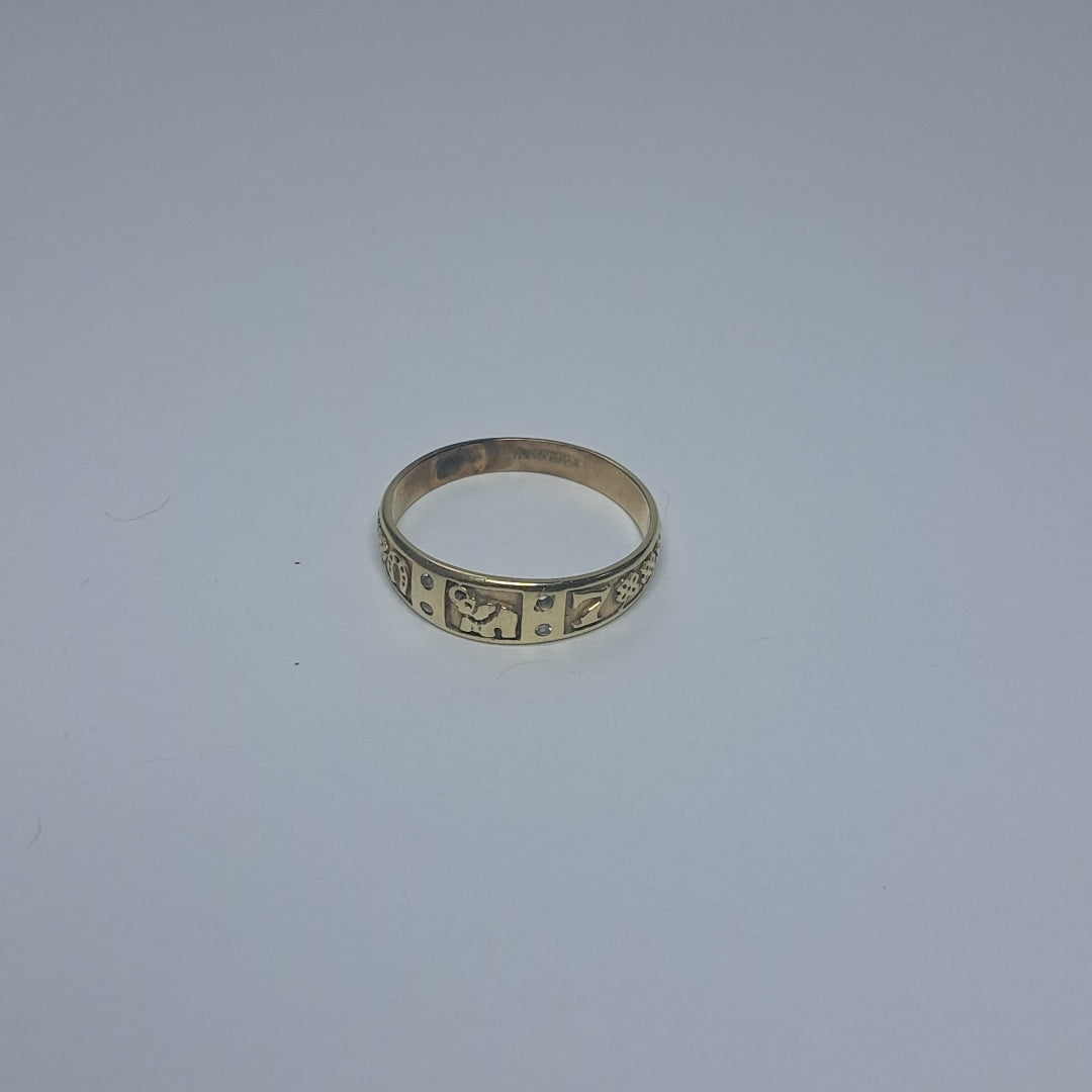ANILLO ORO 10 K 2.5 GRMS (SEMINUEVO)