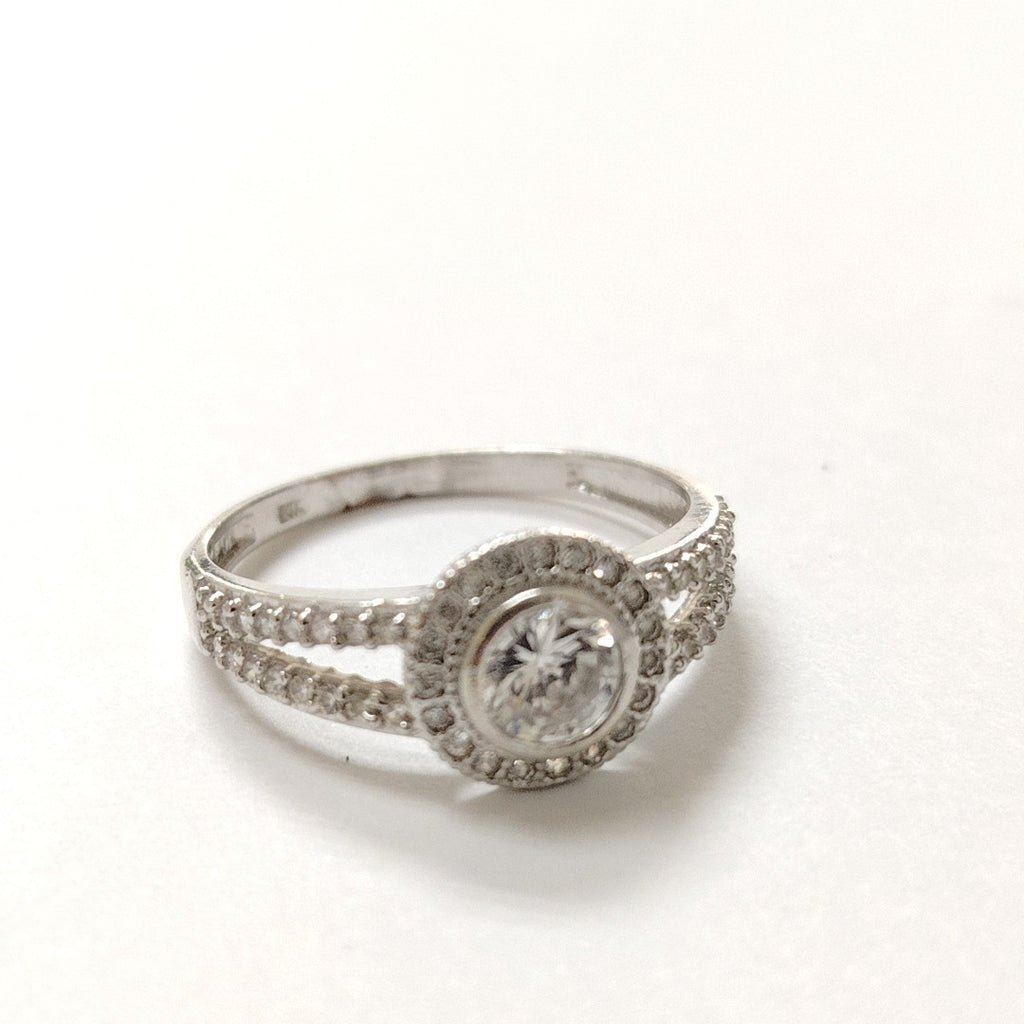 ANILLITO ORO, ORO BLANCO 14 K 2.1 GRMS (SEMINUEVO)