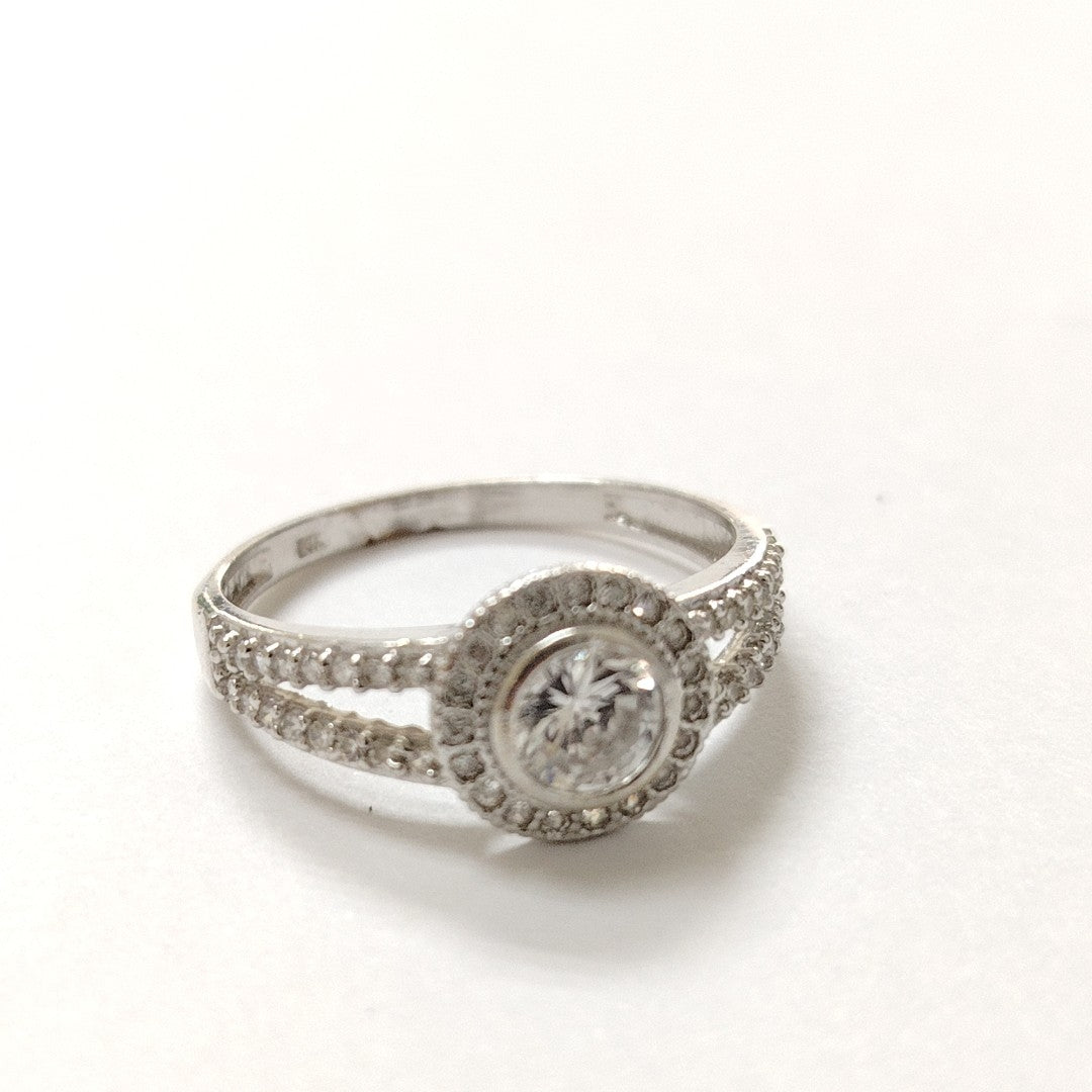 ANILLITO ORO, ORO BLANCO 14 K 2.1 GRMS (SEMINUEVO)