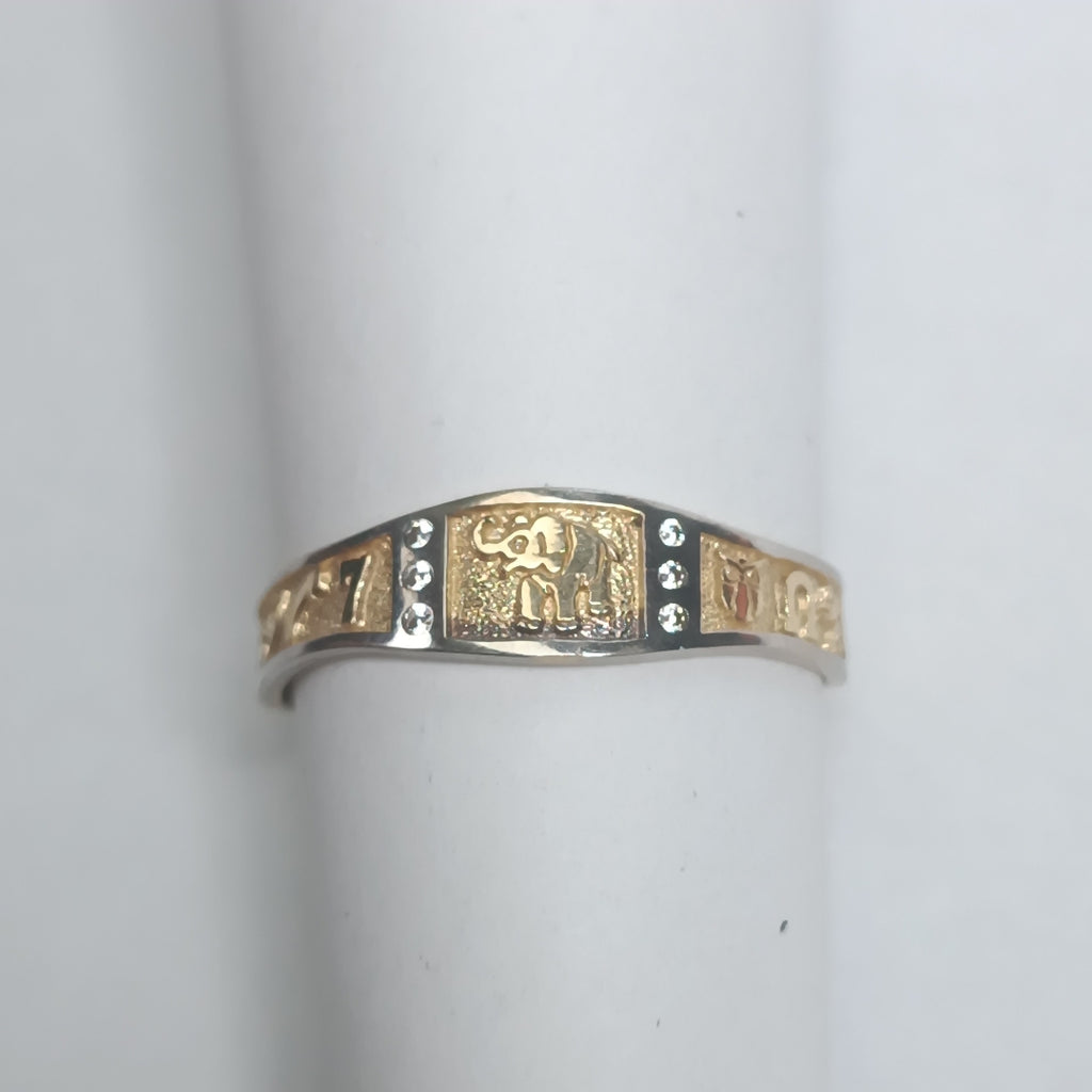 ARGOLLA DE LA SUERTE ORO 14 K 1.8 GRMS (SEMINUEVO)