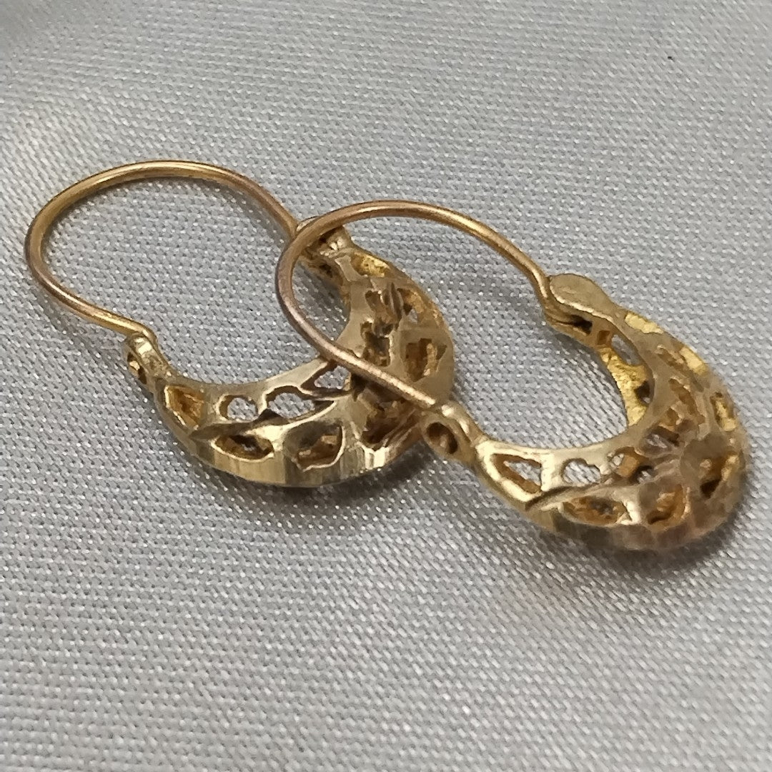 ARETES PAR ORO 10 K 1.1 GRMS (SEMINUEVO)