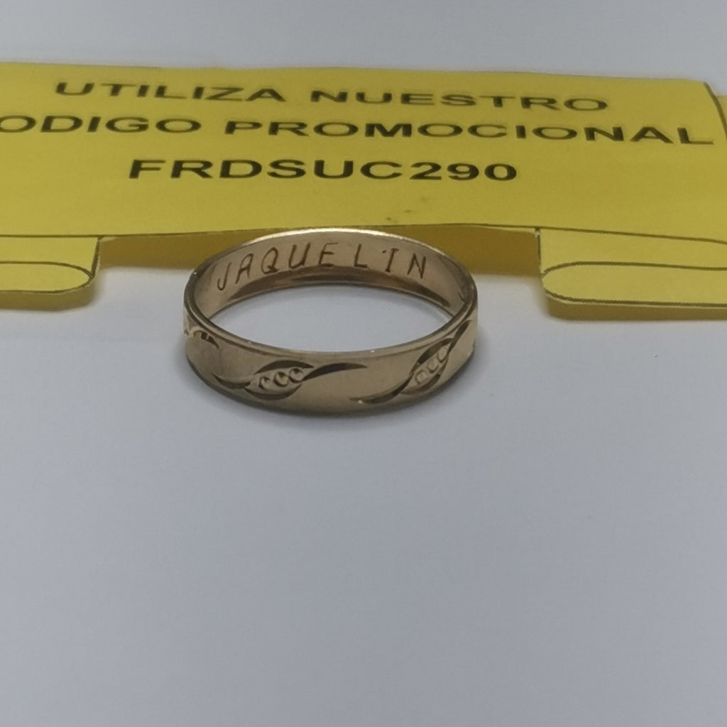 ARGOLLA ORO 10 K 1.2 GRMS (SEMINUEVO)