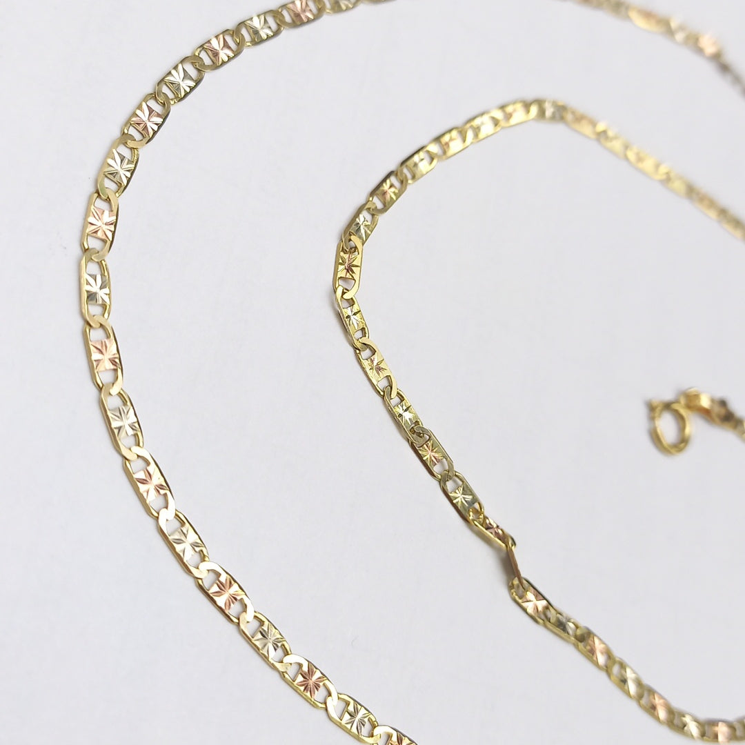 CADENA ORO COMBINADO 14 K 4.2 GRMS (SEMINUEVO)