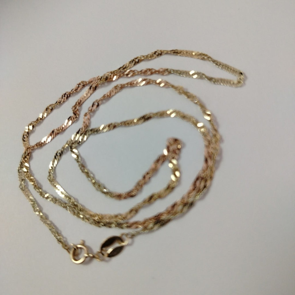 CADENA ORO, ORO COMBINADO 10 K 1.4 GRMS (SEMINUEVO)