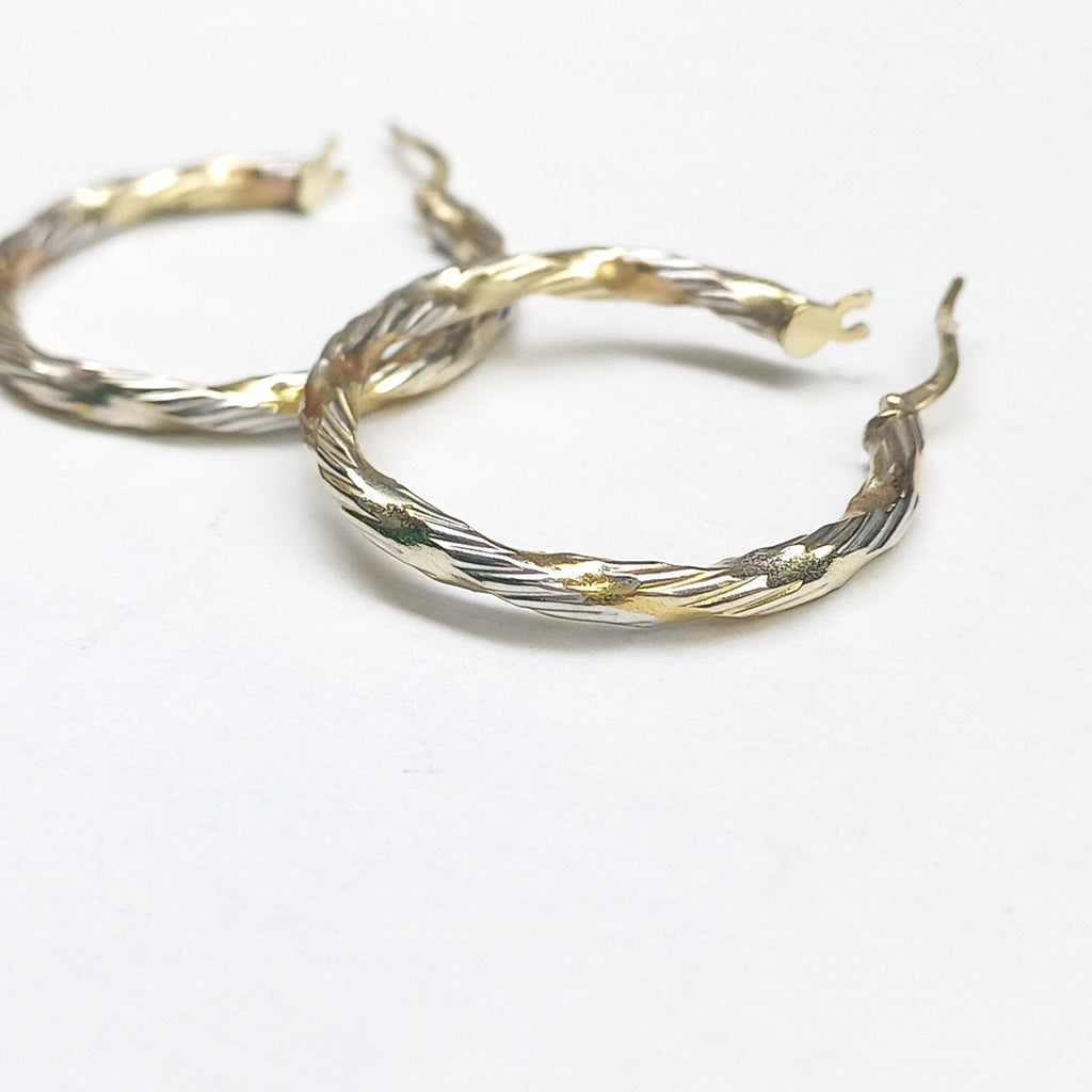 ARRACADAS PAR ORO, ORO COMBINADO 10 K 1.9 GRMS (SEMINUEVO)