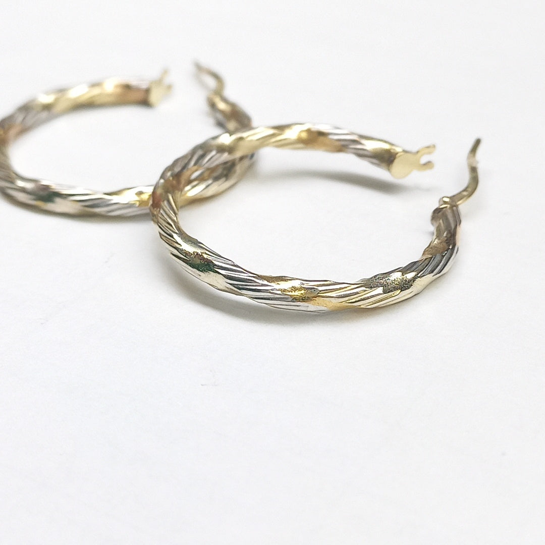 ARRACADAS PAR ORO, ORO COMBINADO 10 K 1.9 GRMS (SEMINUEVO)