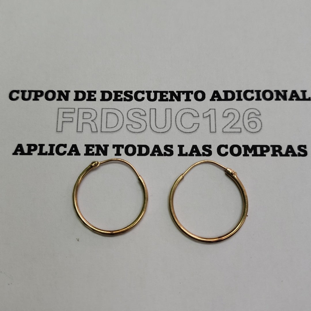 ARRACADAS PAR ORO 10 K 0.8 GRMS (SEMINUEVO)