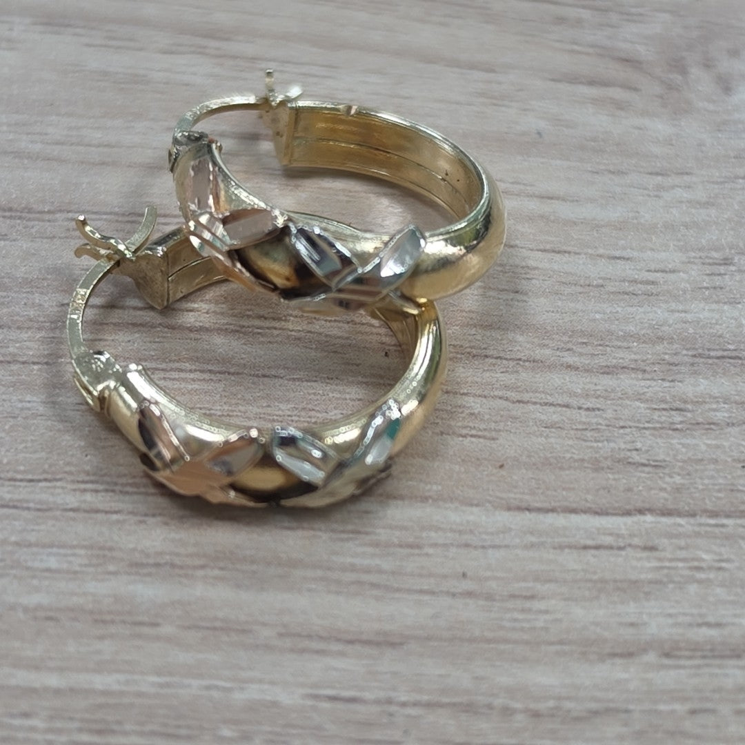ARRACADAS PAR ORO 10 K 3.5 GRMS (SEMINUEVO)
