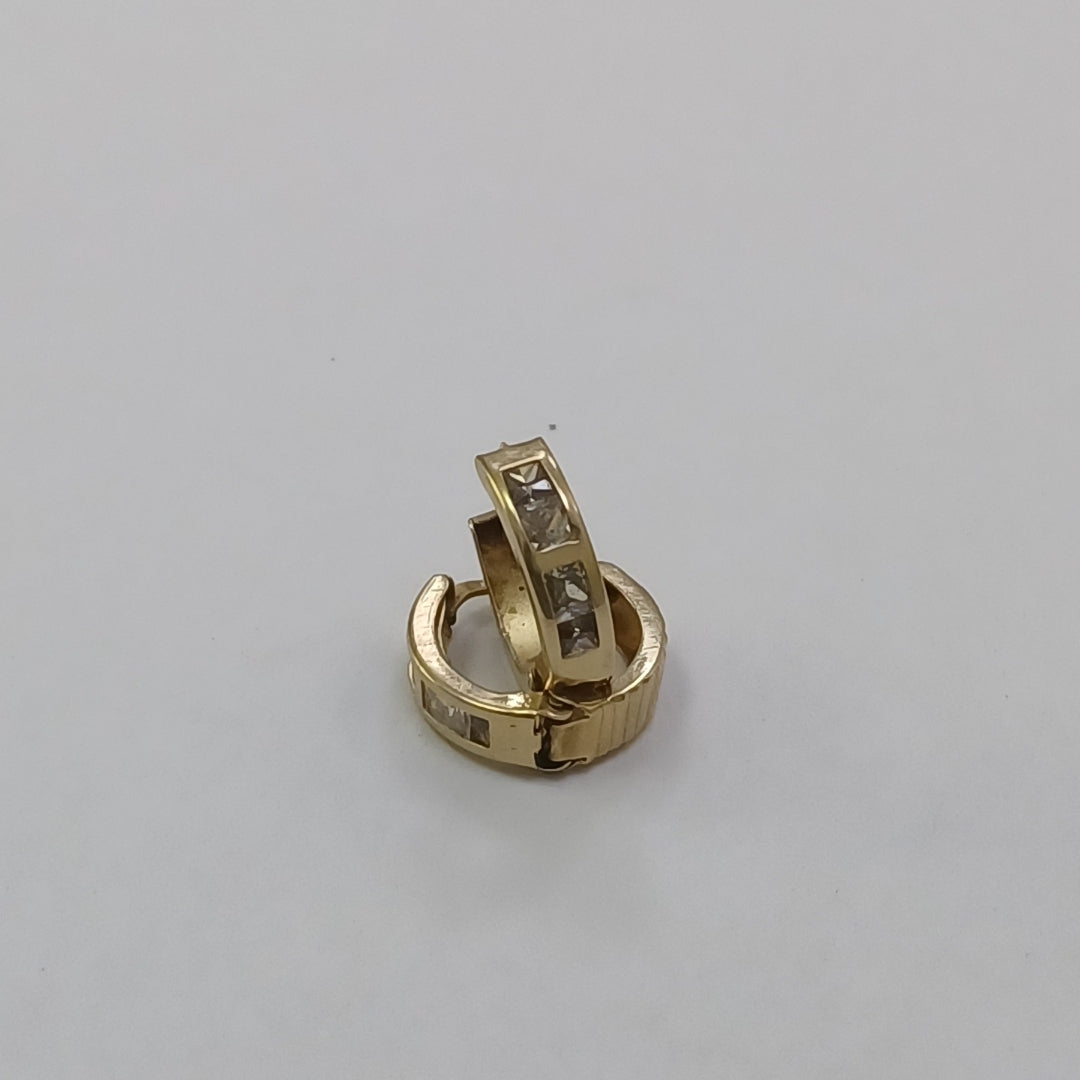 ARRACADAS PAR ORO 10 K 1.3 GRMS (SEMINUEVO)