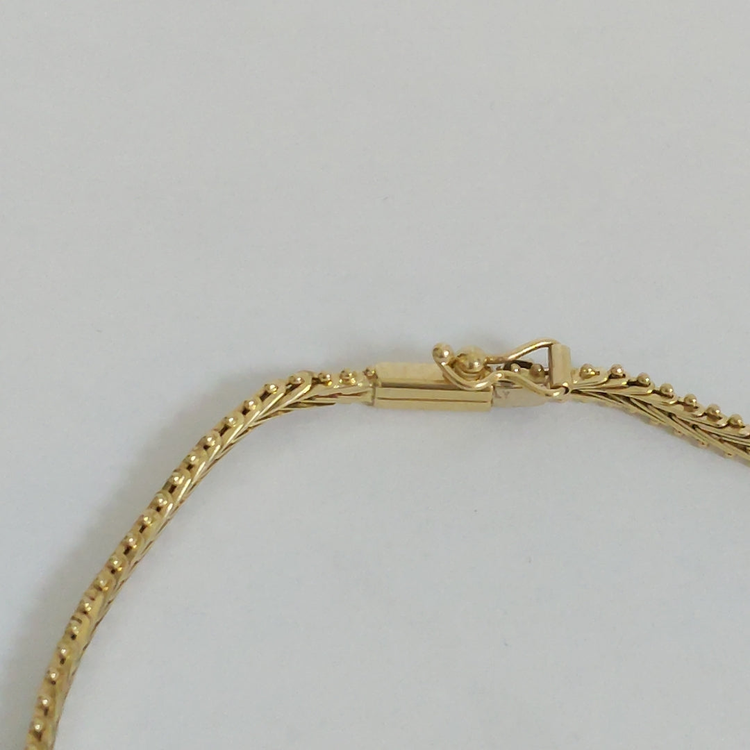 PULSERA ORO COMBINADO 14 K 6.6 GRMS (SEMINUEVO)