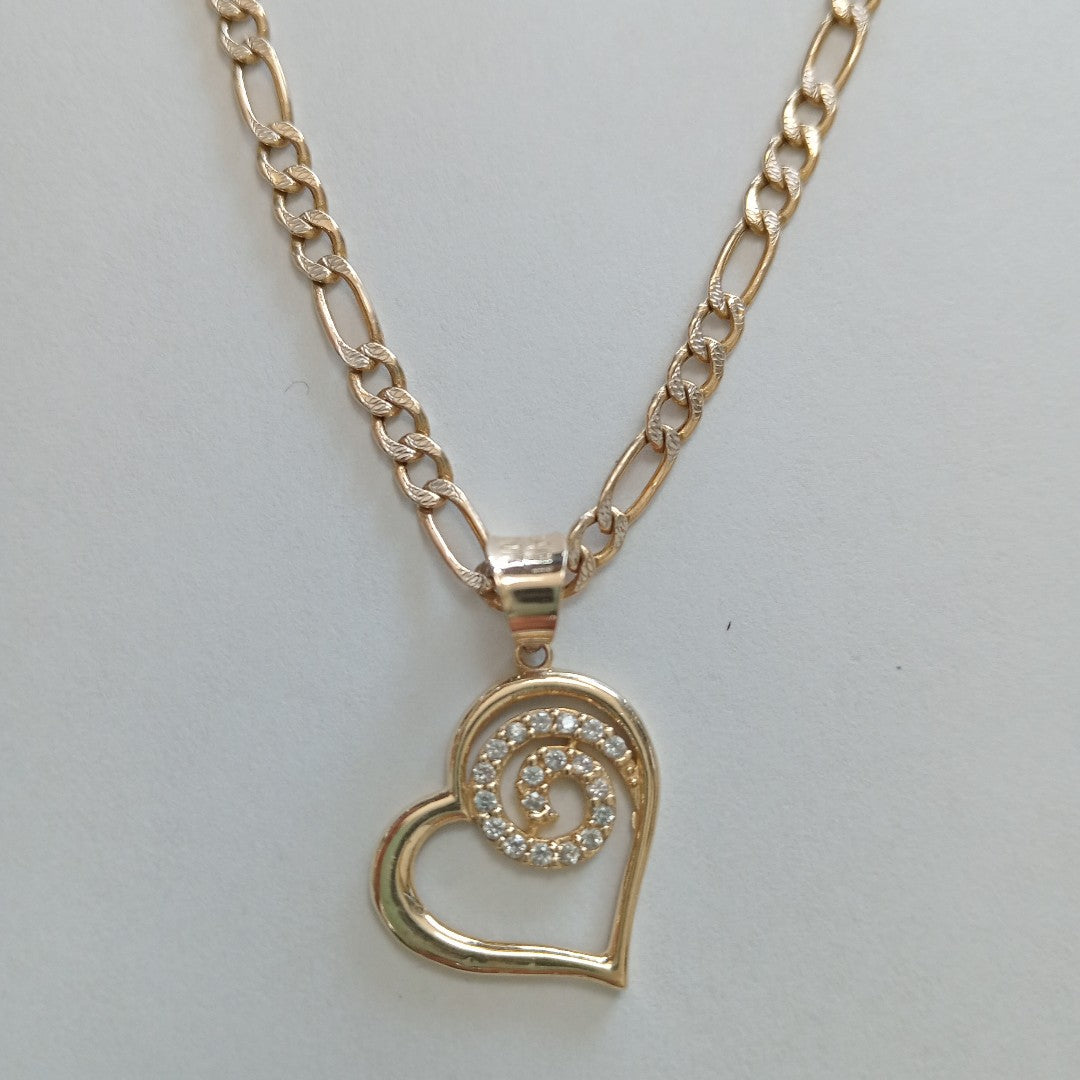 CADENA, MEDALLA RELIGIOSA ORO 10 K 5 GRMS (SEMINUEVO)