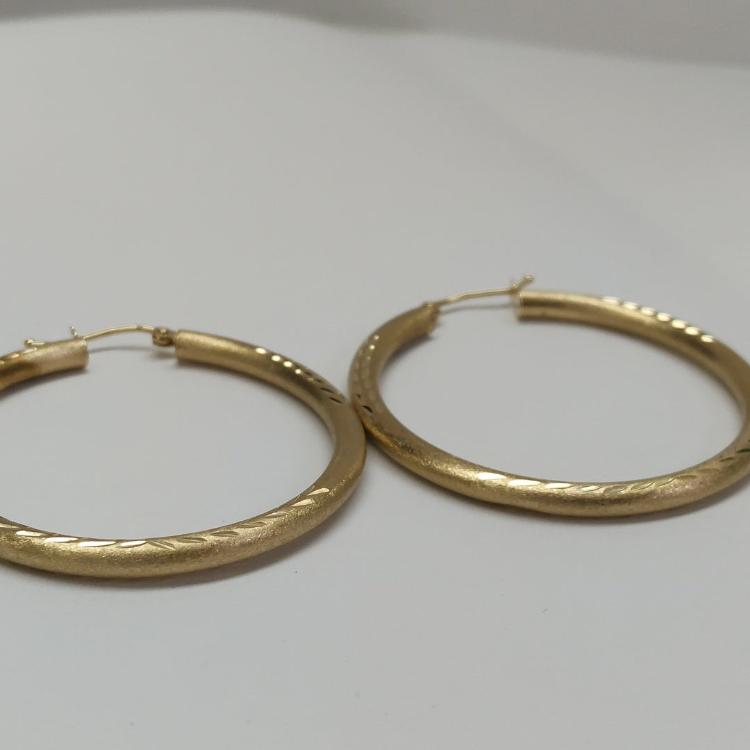 ARRACADAS PAR ORO 14 K 2.5 GRMS (SEMINUEVO)