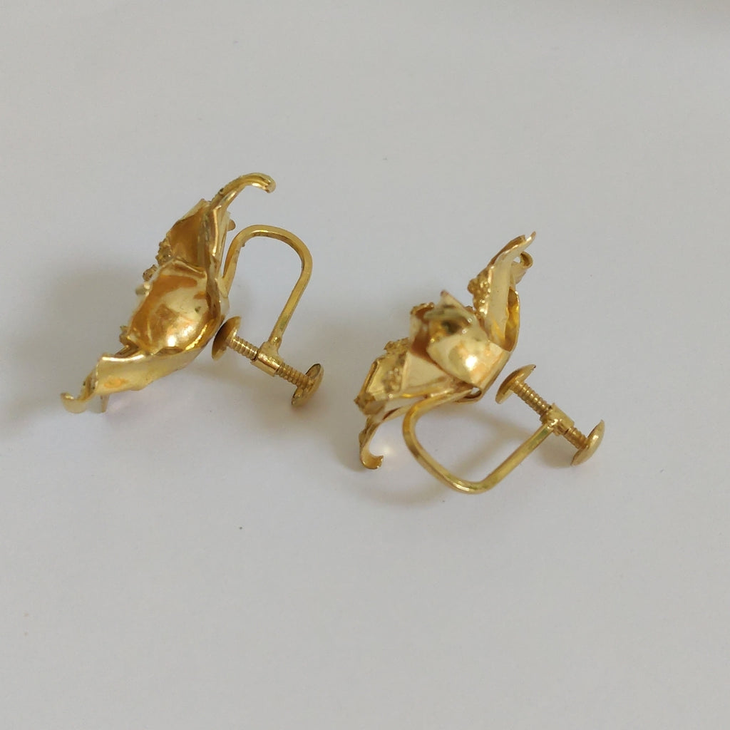 ARETES PAR ORO 18 K 6 GRMS (SEMINUEVO)