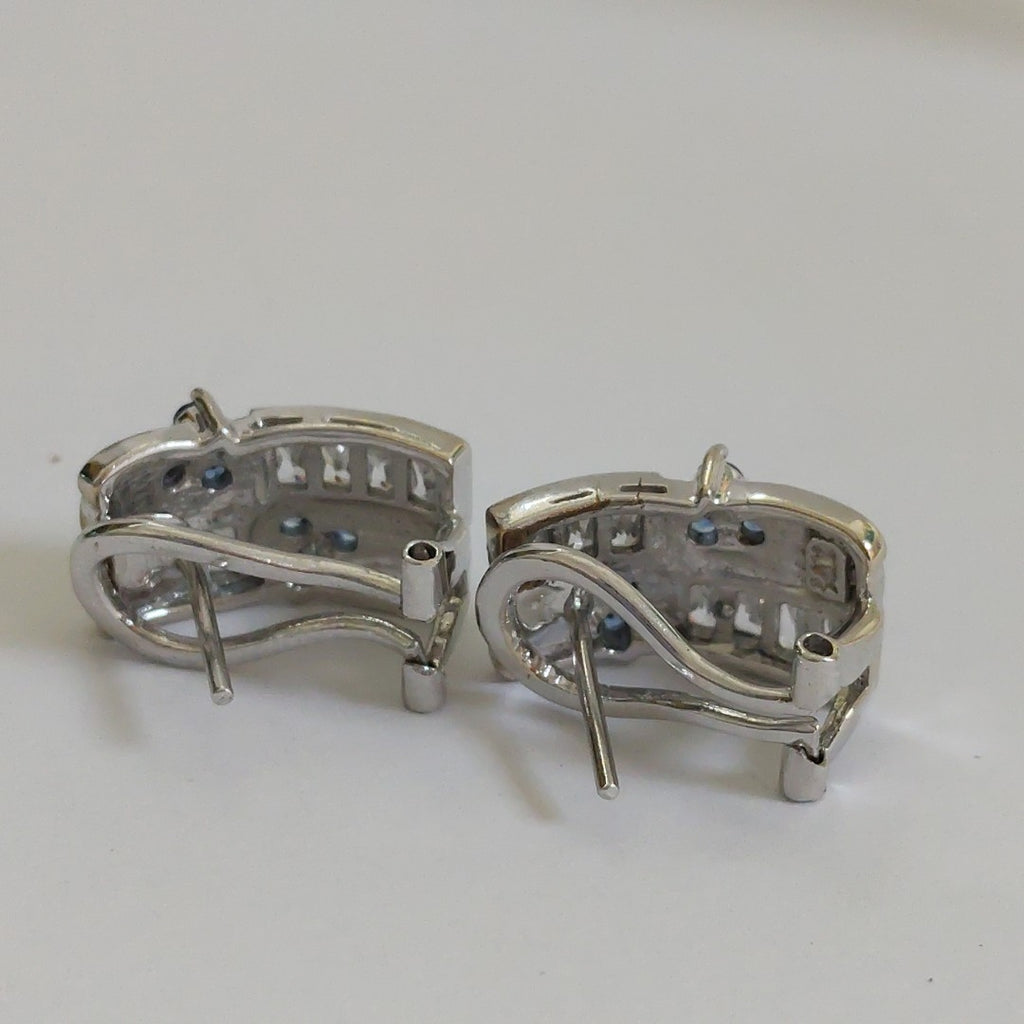 ARETES PAR ORO, ORO BLANCO 14 K 6.7 GRMS (SEMINUEVO)