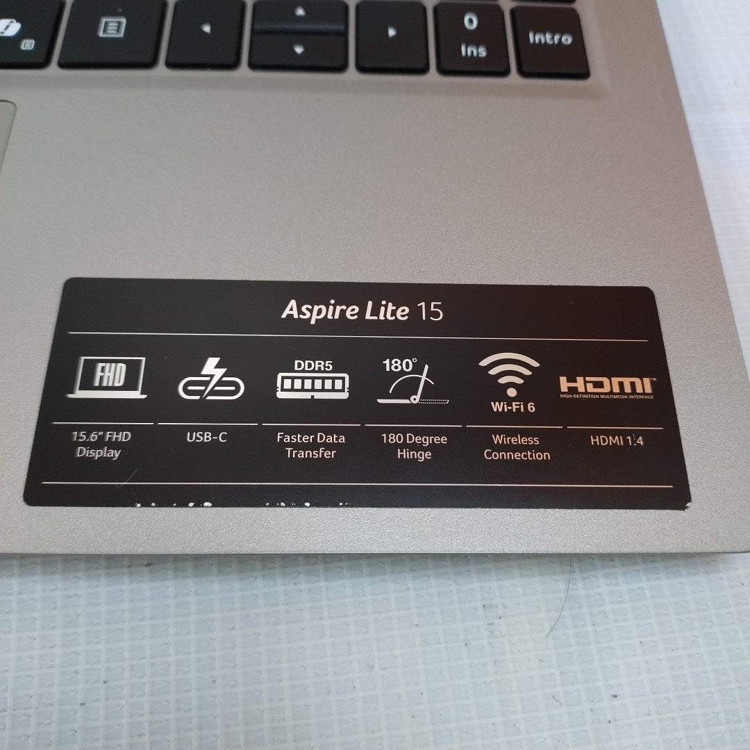 LAPTOP ACER ASPIRE LITE 15 AL15-62P-R0WX (2025) 512 GB SSD 8 GB RAM (SEMINUEVO)