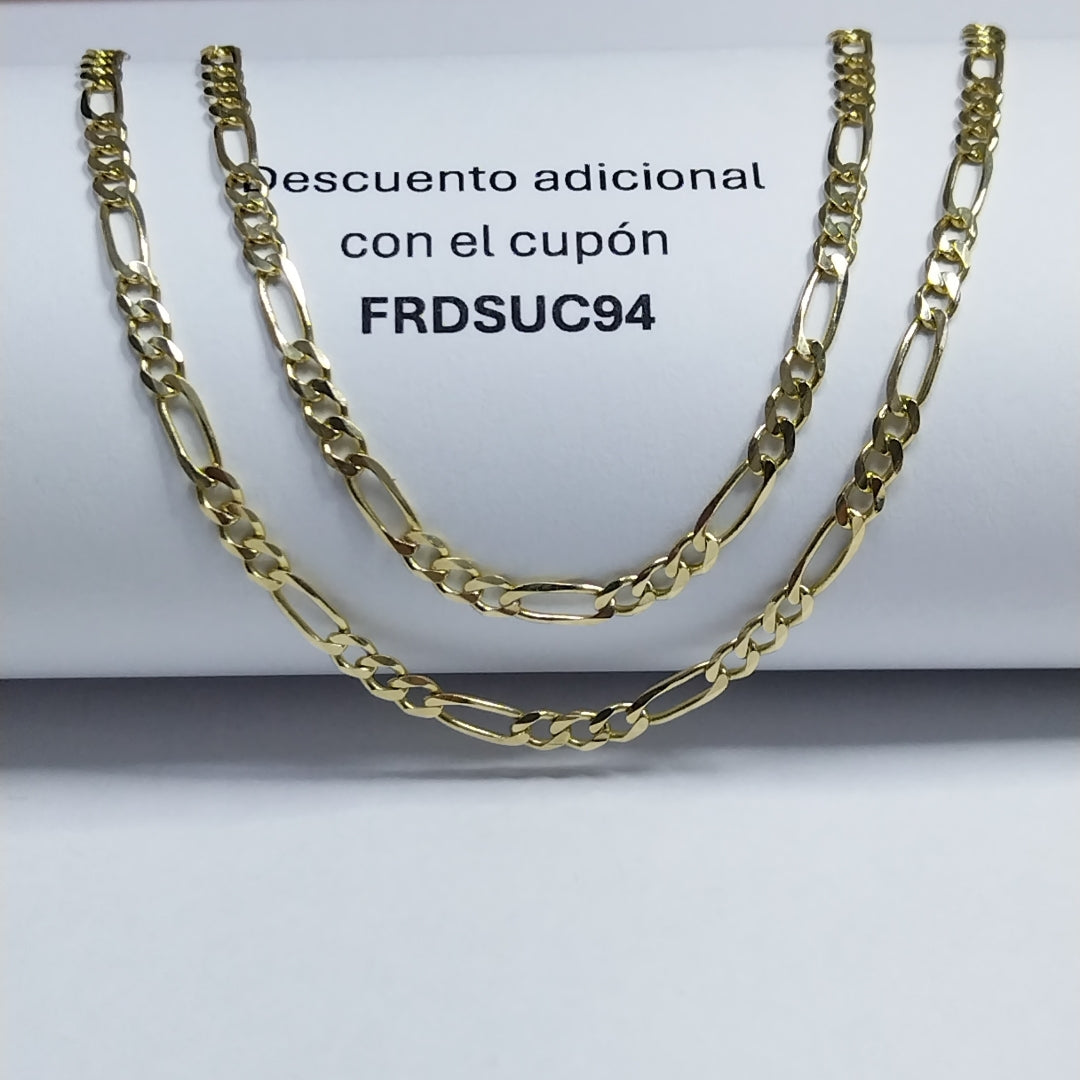 CADENAS 3X1 ORO 14K 60 CM 8.9 GR (NUEVO)
