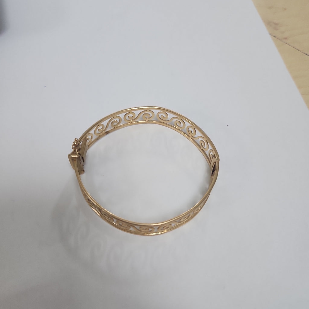 PULSERA RIGIDA ORO 14 K 17.3 GRMS (SEMINUEVO)