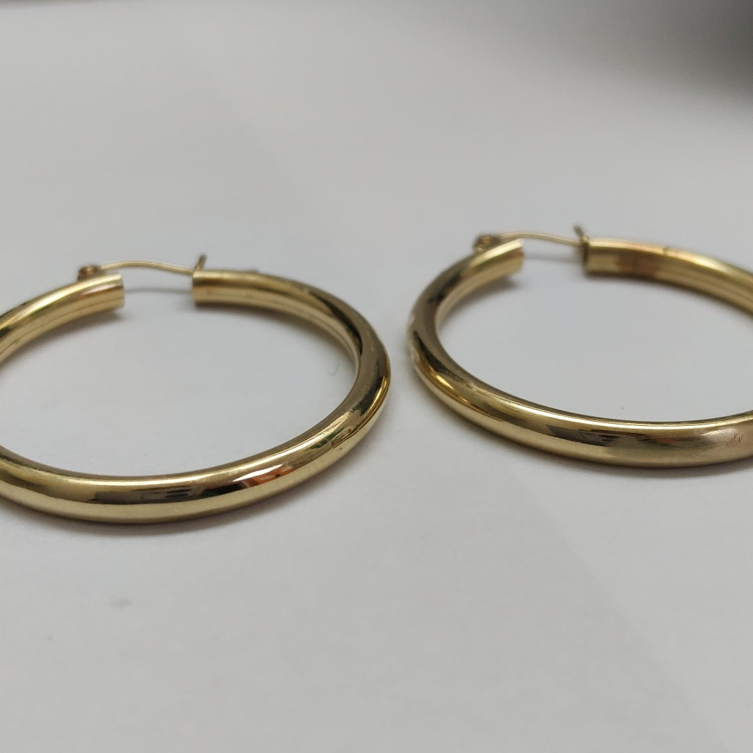 ARRACADAS PAR ORO 14 K 4.7 GRMS (SEMINUEVO)