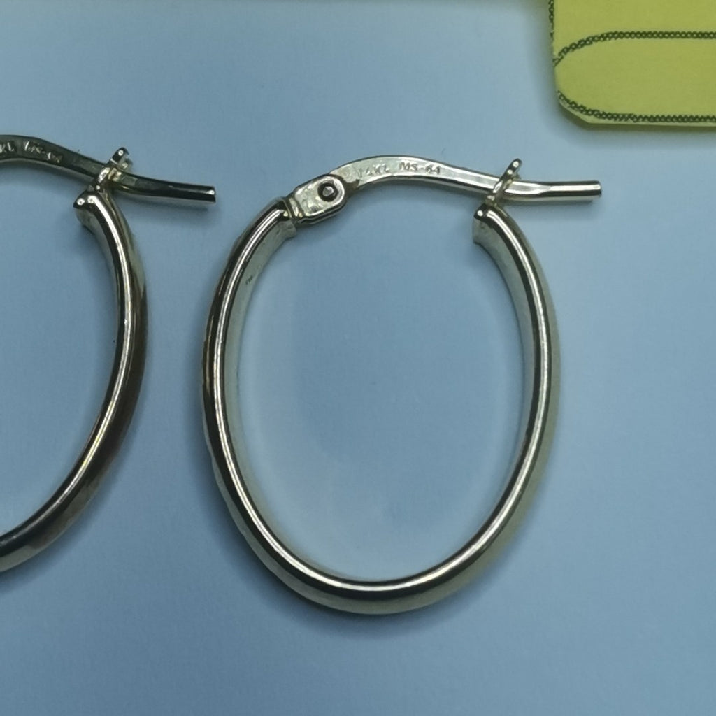 ARRACADAS PAR ORO 14 K 1.5 GRMS (SEMINUEVO)