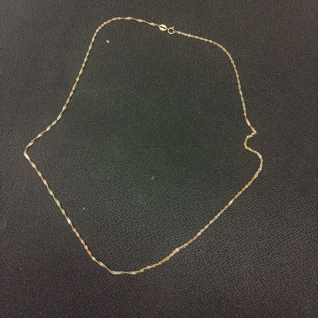 CADENA ORO COMBINADO 10 K 1,60 GRMS (SEMINUEVO)