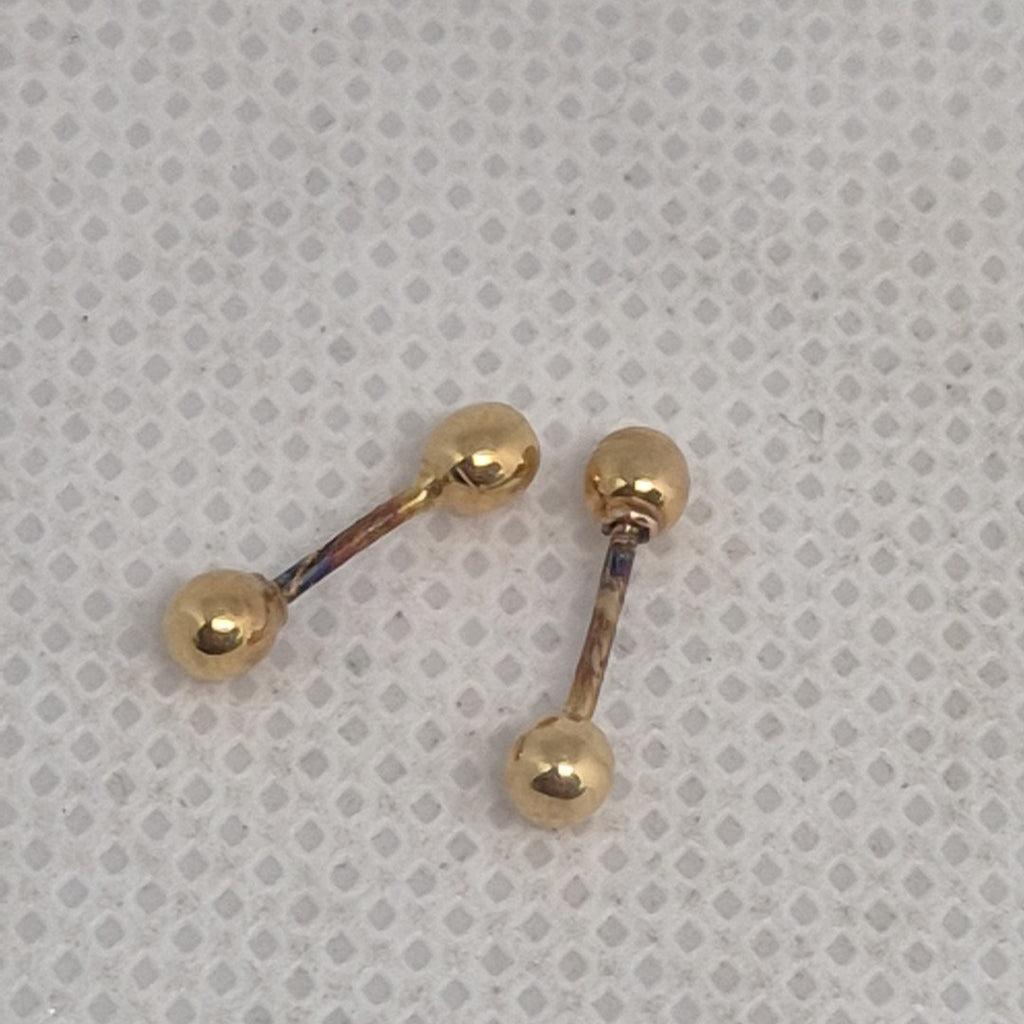 BROQUELES PAR ORO 14 K 0,30 GRMS (SEMINUEVO)