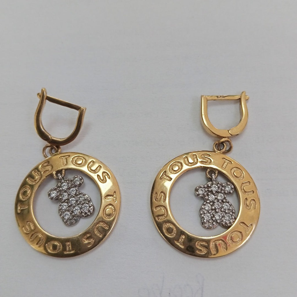 ARETES PAR ORO 14 K 10.2 GRMS (SEMINUEVO)