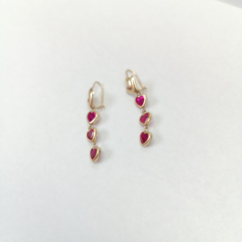 ARETES PAR ORO 14 K 2.9 GRMS (SEMINUEVO)