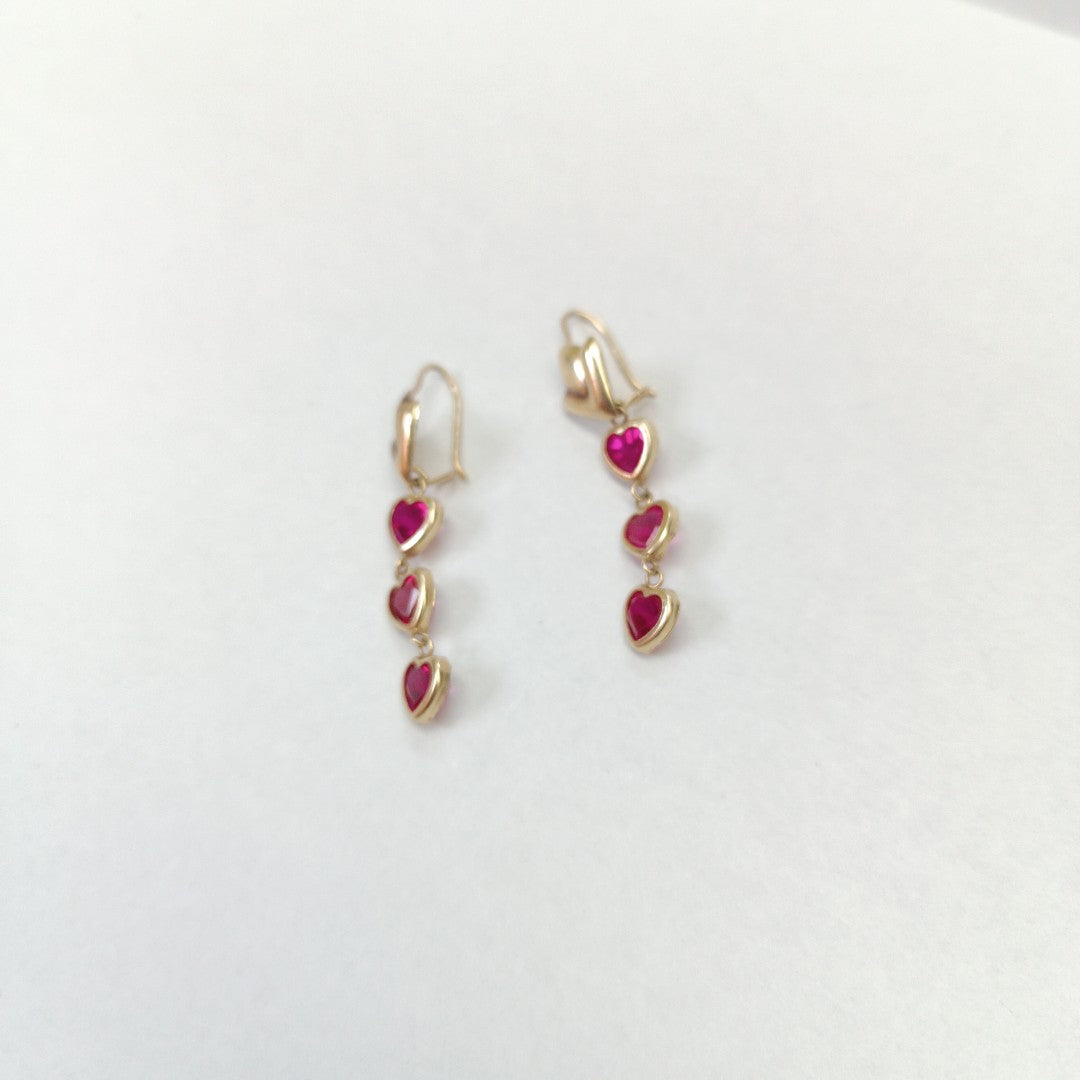 ARETES PAR ORO 14 K 2.9 GRMS (SEMINUEVO)