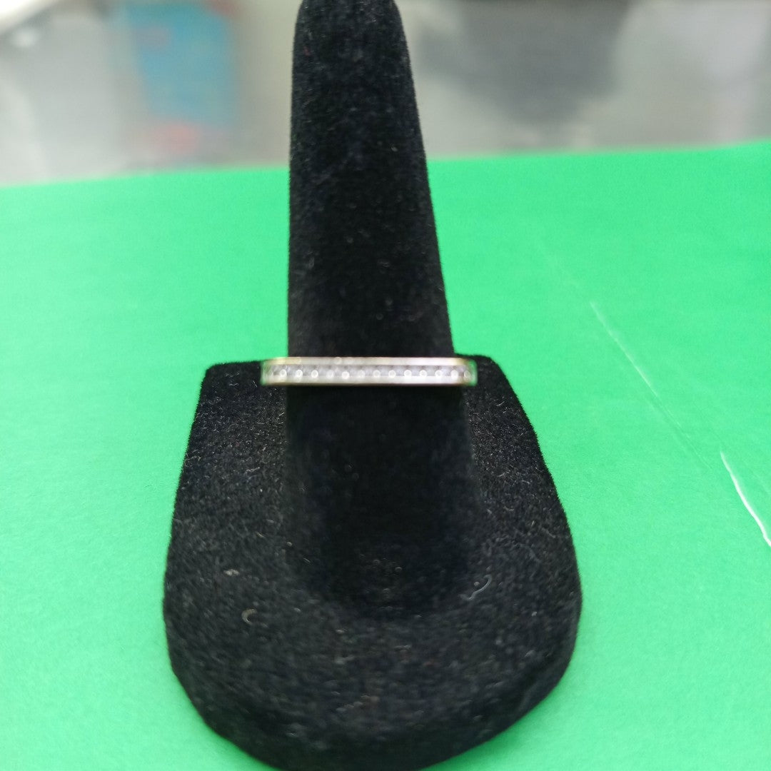 ANILLO ORO BLANCO 14 K 1.7 GRMS (SEMINUEVO)
