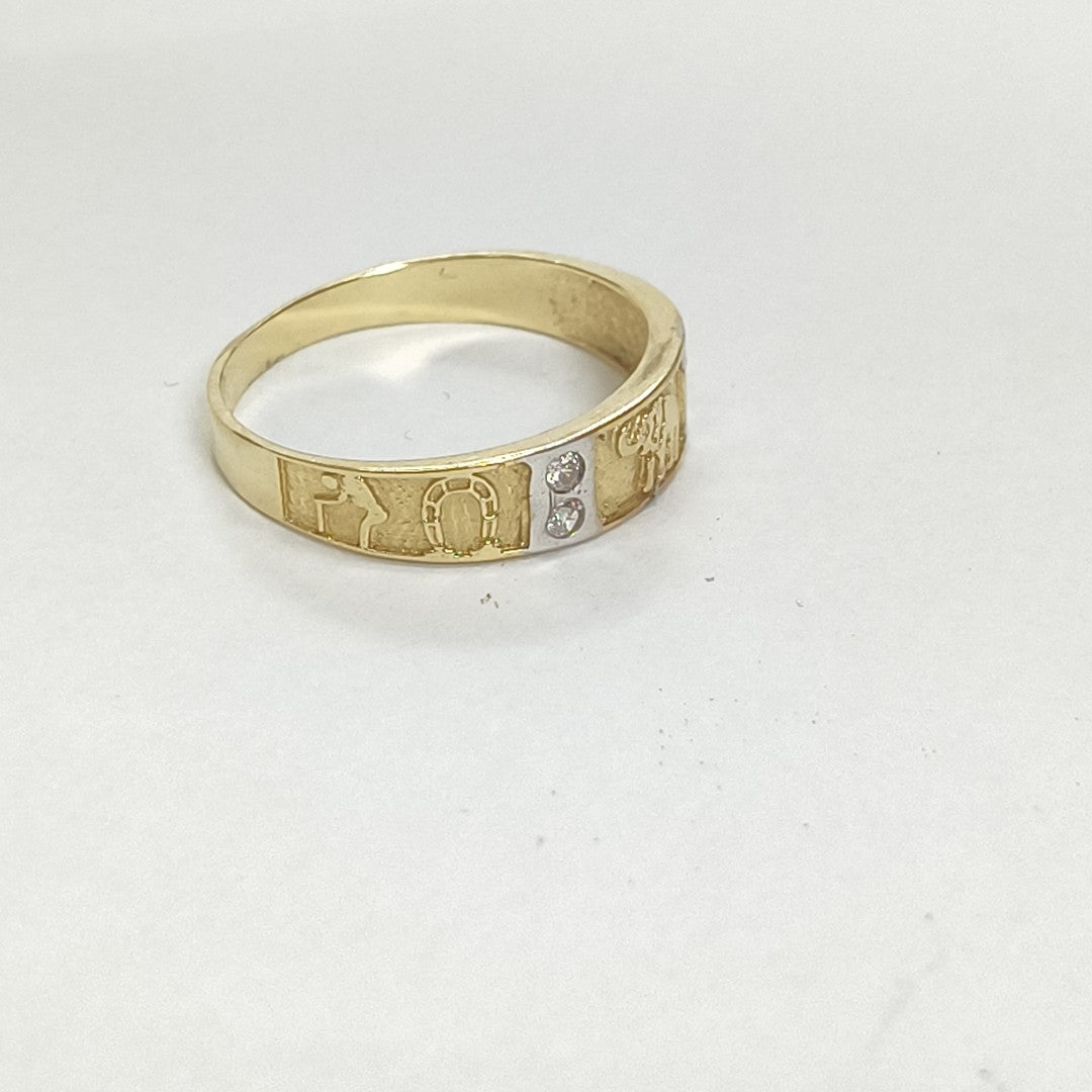 ARGOLLA DE LA SUERTE ORO 10 K 1,70 GRMS (SEMINUEVO)