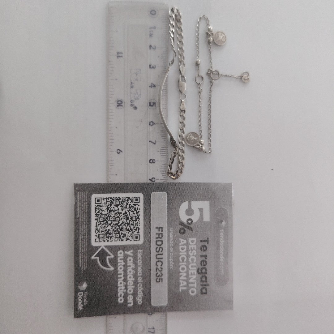 ESCLAVA,PULSERA PLATA 7,00 GRMS (SEMINUEVO)