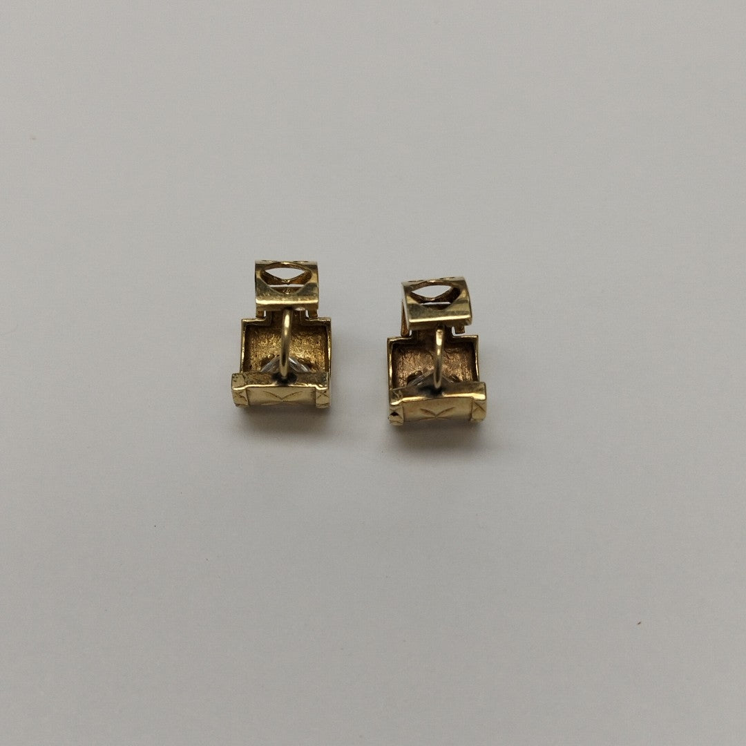 ARRACADAS PAR ORO 14 K 6.7 GRMS (SEMINUEVO)