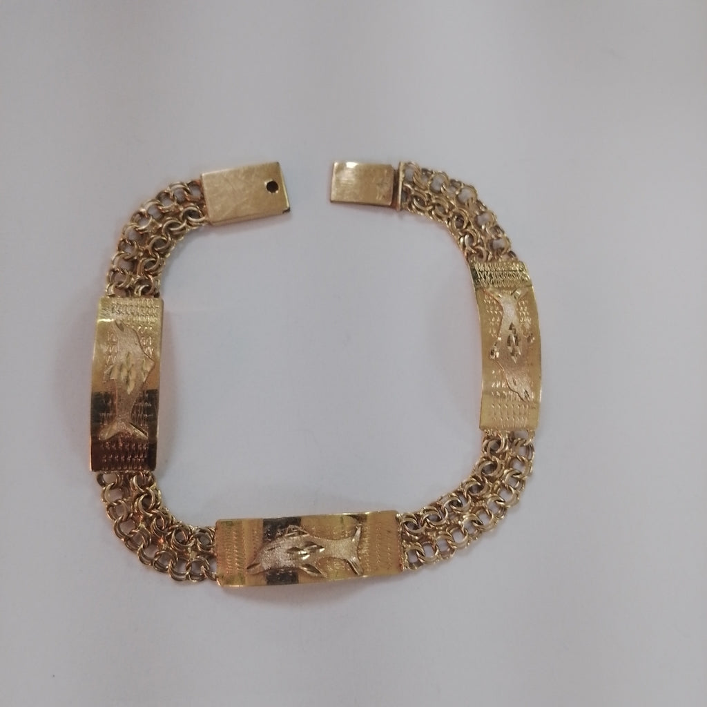 ESCLAVA, PULSERA ORO 10 K 6.7 GRMS (SEMINUEVO)