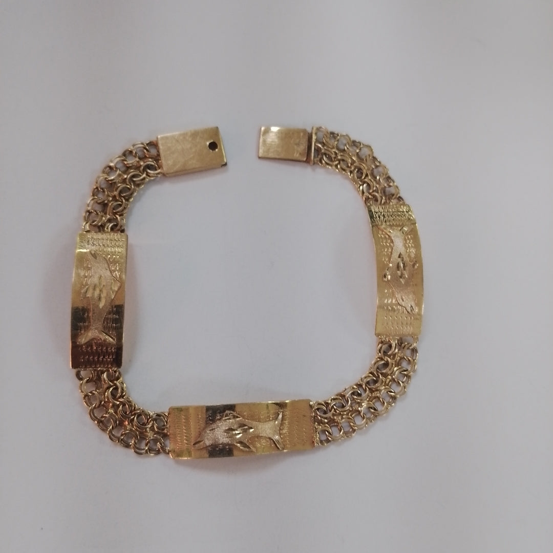 ESCLAVA, PULSERA ORO 10 K 6.7 GRMS (SEMINUEVO)