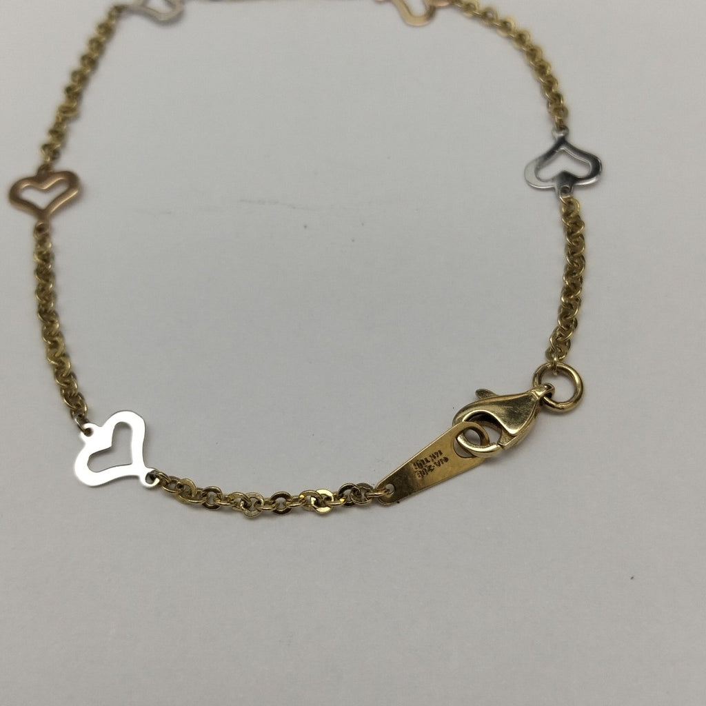 PULSERA ORO, ORO COMBINADO 14 K 1.8 GRMS (SEMINUEVO)