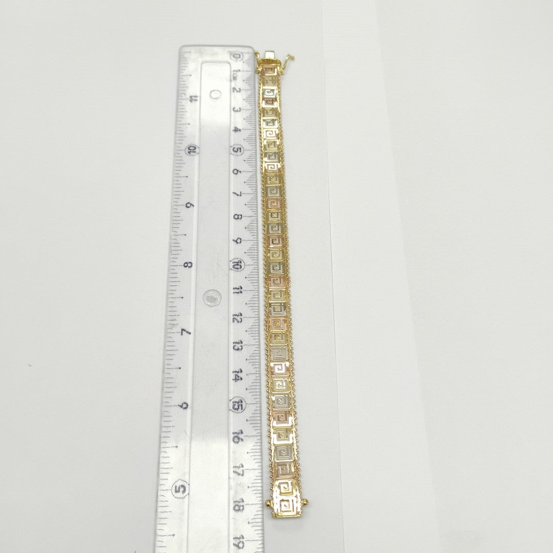 PULSERA ORO COMBINADO 14 K 10.9 GRMS (SEMINUEVO)