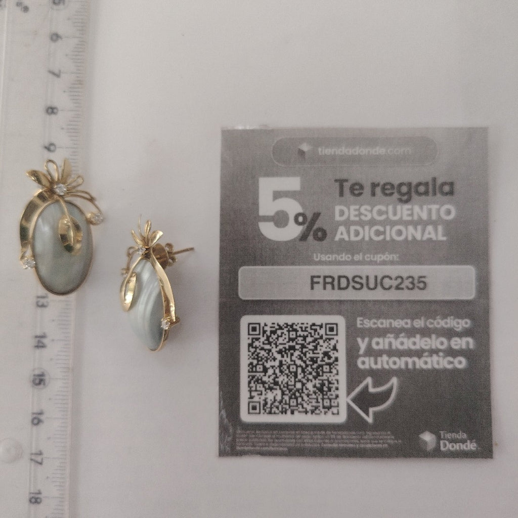 ARETES PAR ORO 10 K 8,00 GRMS (SEMINUEVO)