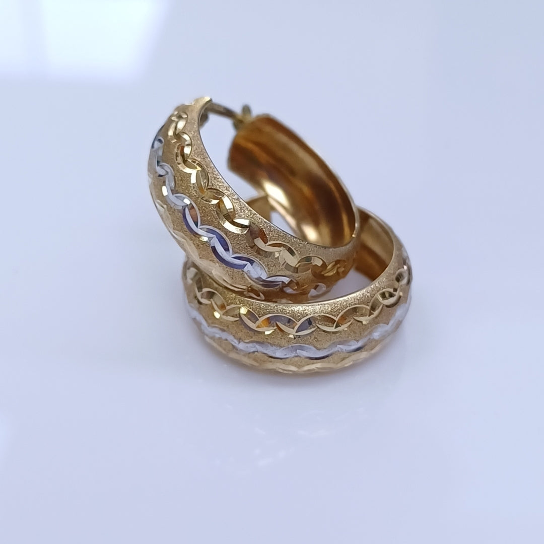 ARRACADAS PAR ORO 14 K 3.6 GRMS (SEMINUEVO)