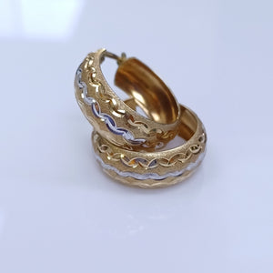 ARRACADAS PAR ORO 14 K 3.6 GRMS (SEMINUEVO)