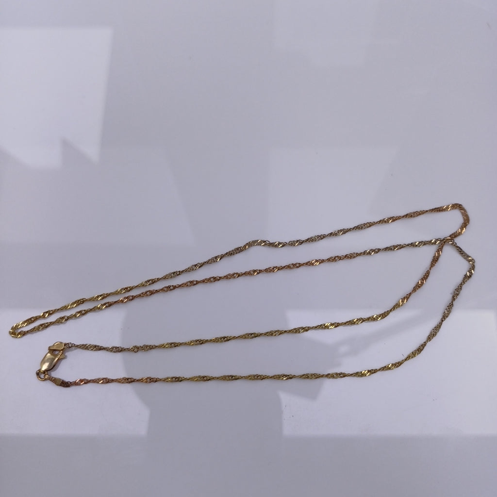 CADENA ORO COMBINADO 14 K 3.4 GRMS (SEMINUEVO)