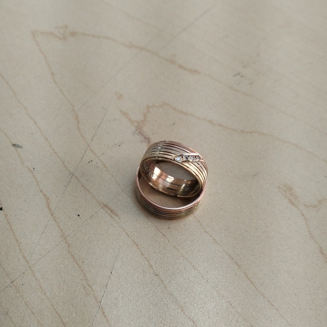 ARGOLLA ORO COMBINADO 14 K 6.1 GRMS (SEMINUEVO)