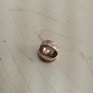ARGOLLA ORO COMBINADO 14 K 6.1 GRMS (SEMINUEVO)