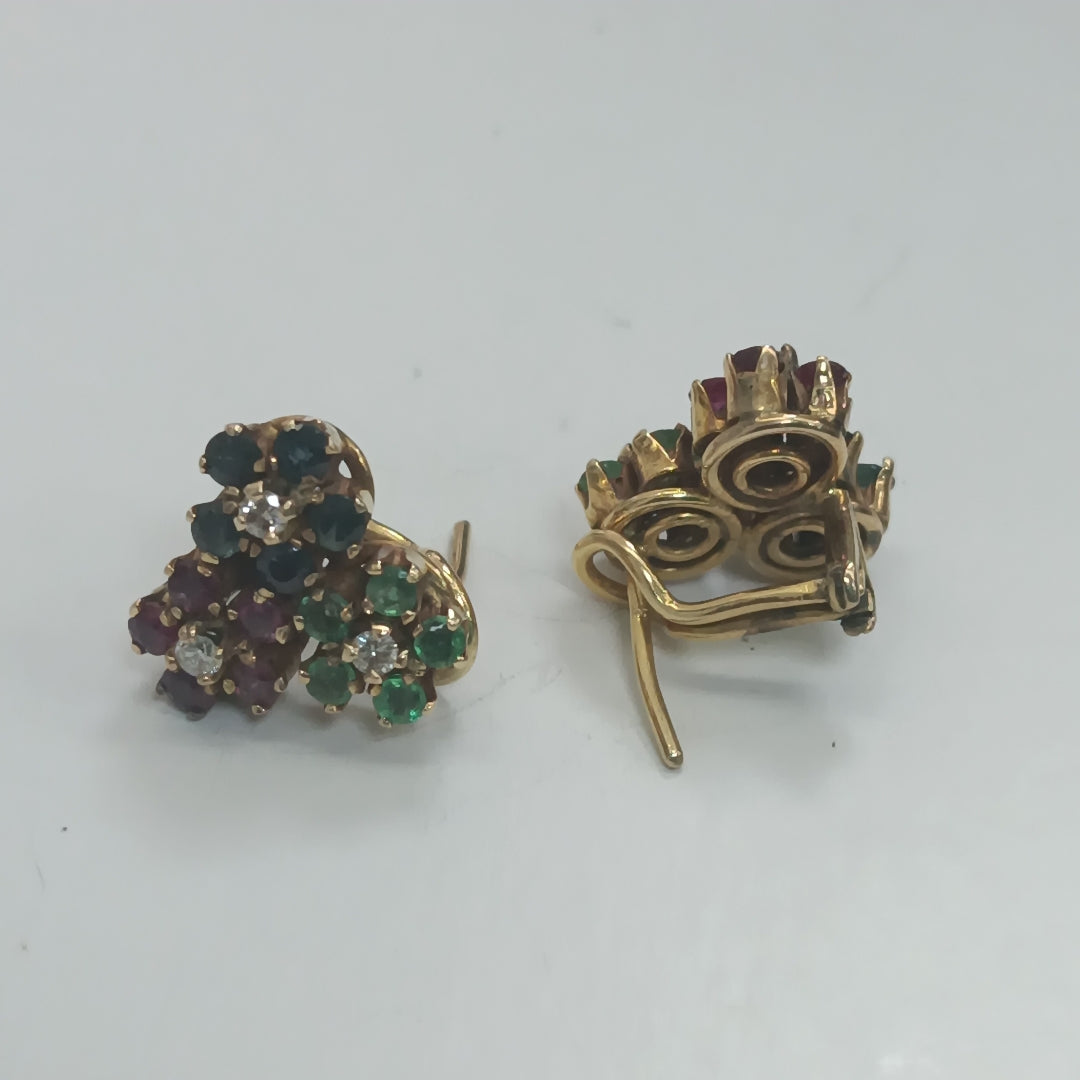 ARRACADAS PAR ORO 14 K 8.2 GRMS (SEMINUEVO)