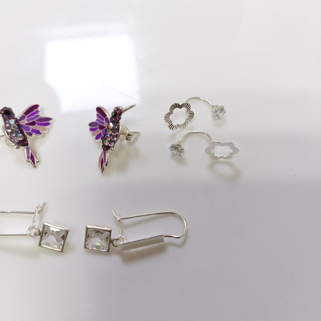 ARETES PAR, BROQUELES PAR PLATA 4.1 GRMS (SEMINUEVO)